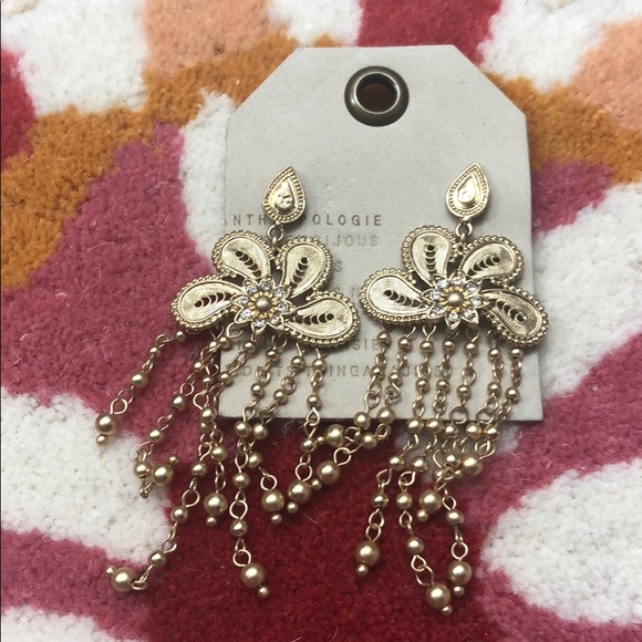 Fall Filigree Chandelier Drop Earrings - Picture 2 of 3